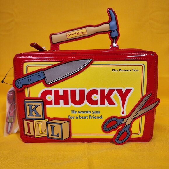 Loungefly Chucky Good Guys Tool Chest Crossbody Bag Halloween Horror Movie NEW - Picture 1 of 14